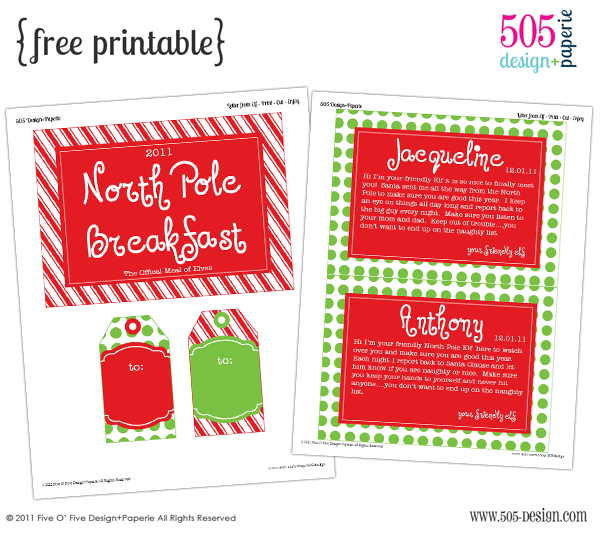 Free Elf on the Shelf Printable - 505 Design+Paperie