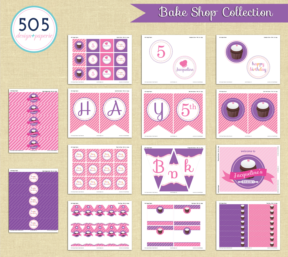 Printable Bake Shop Collection | by 505-design.com