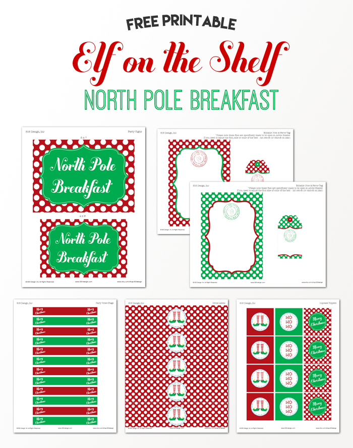 North Pole Breakfast Printables Free Printable Templates