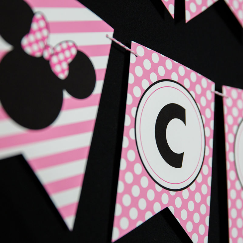 Pink Minnie Mouse Banner - Printable — 505 Design, Inc